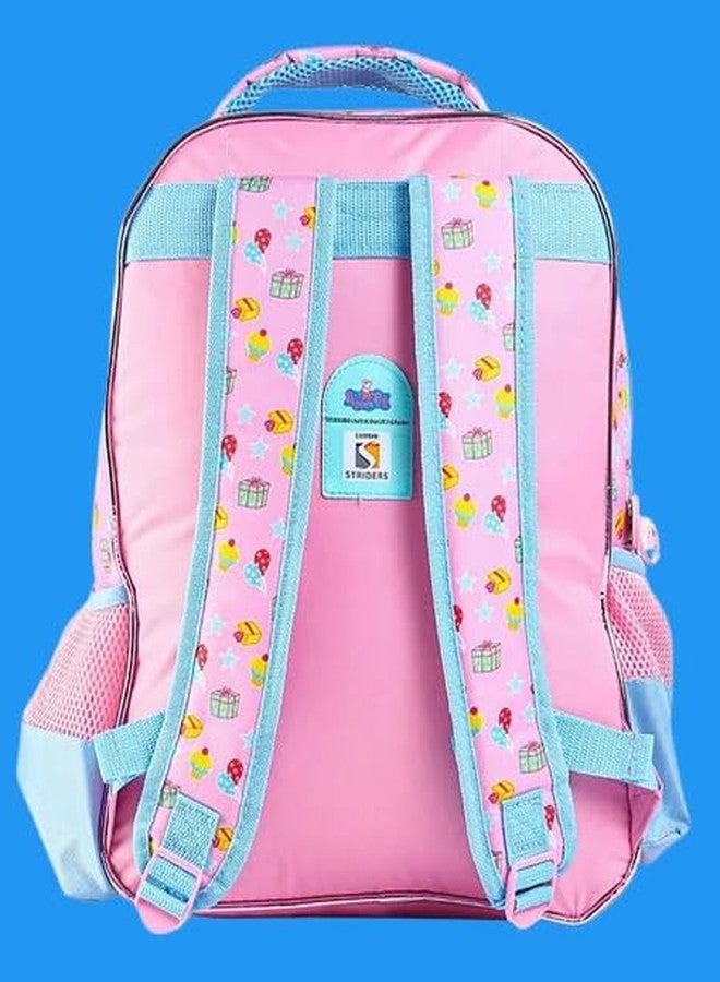 STRIDERS حقيبة ظهر مدرسية للأطفال من ستريدرز بتصميم بيبا بيج - حقيبة ظهر واسعة ومتينة بعجلات، مزودة بأحزمة مبطنة مريحة وتصميم مرح - مثالية للمدرسة والسفر واللعب - Image 5